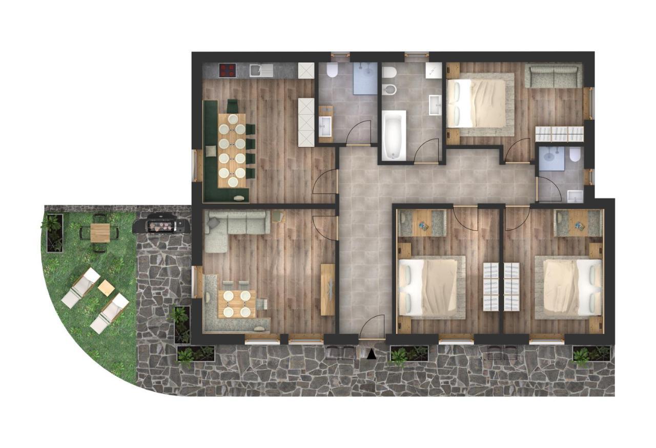 Apartments La Rives Santa Cristina Val Gardena Exteriér fotografie
